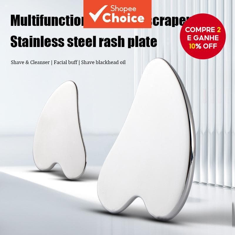 Placa De Raspagem Para Beleza Facial , Lifting Dobras Nasolabiais , Massagem Ocular , Aço Inoxidável