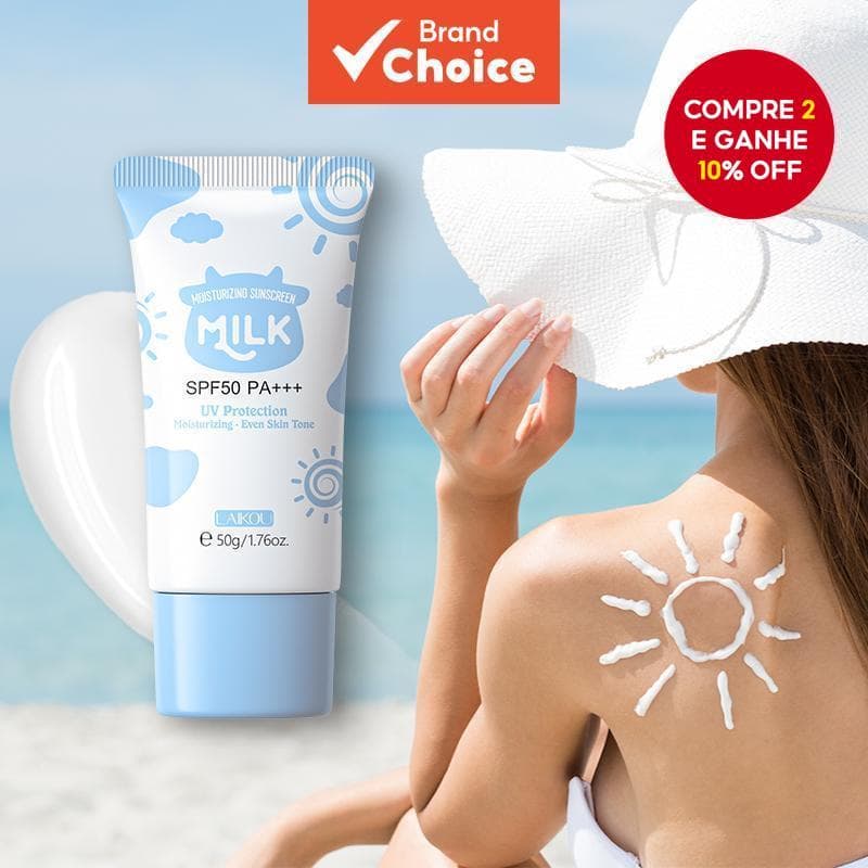 LAIKOU Leite Protetor Solar Iluminador Hidratante Fps50 PA + + Proteção UV 50g