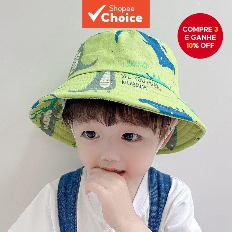 Chapéu De Pescador Infantil Com Estampas Divertidas Proteção UV Para Meninos E Meninas sumbrero Crianças