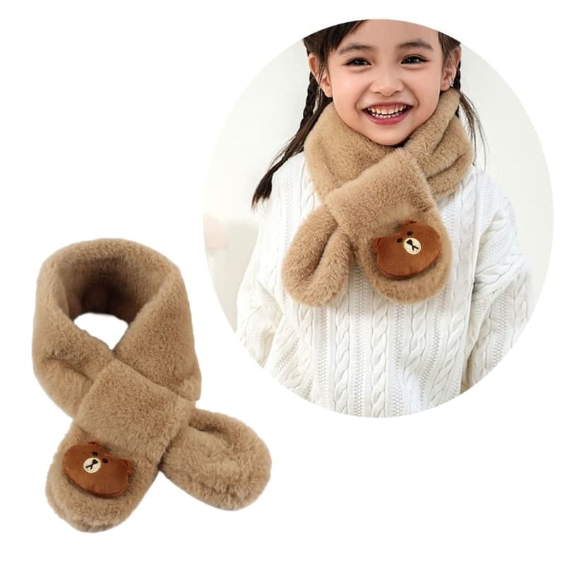 hi Cute Cartoon Design Lenço De Pelúcia Soft Quente E Confortável Para Crianças Ultra