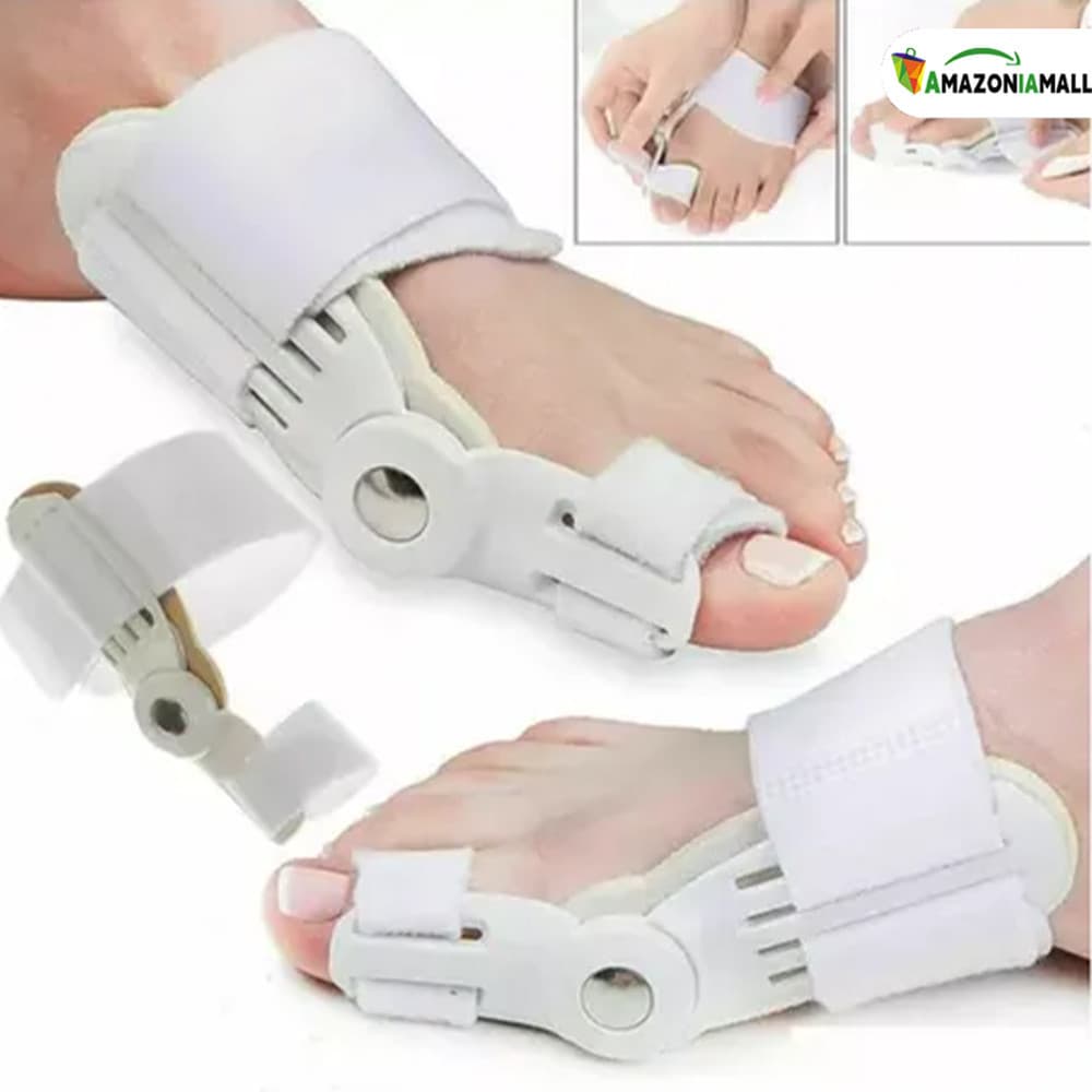 Kit 2 em 1: Corrector de Joanetes Ortopédico Noturno + Palmilha Articulada