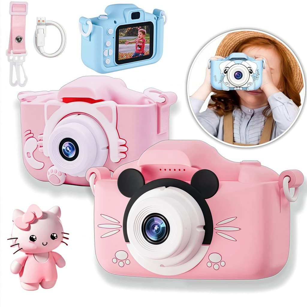 OFERTA DE NATAL!  Câmera Infantil Digital Filmadora Mickey,máquina Fotográfica menina,Brinquedos Criativos Presente