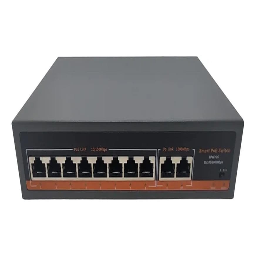 Poe Switch F0820gbl-c Interruptor De Rede Preto