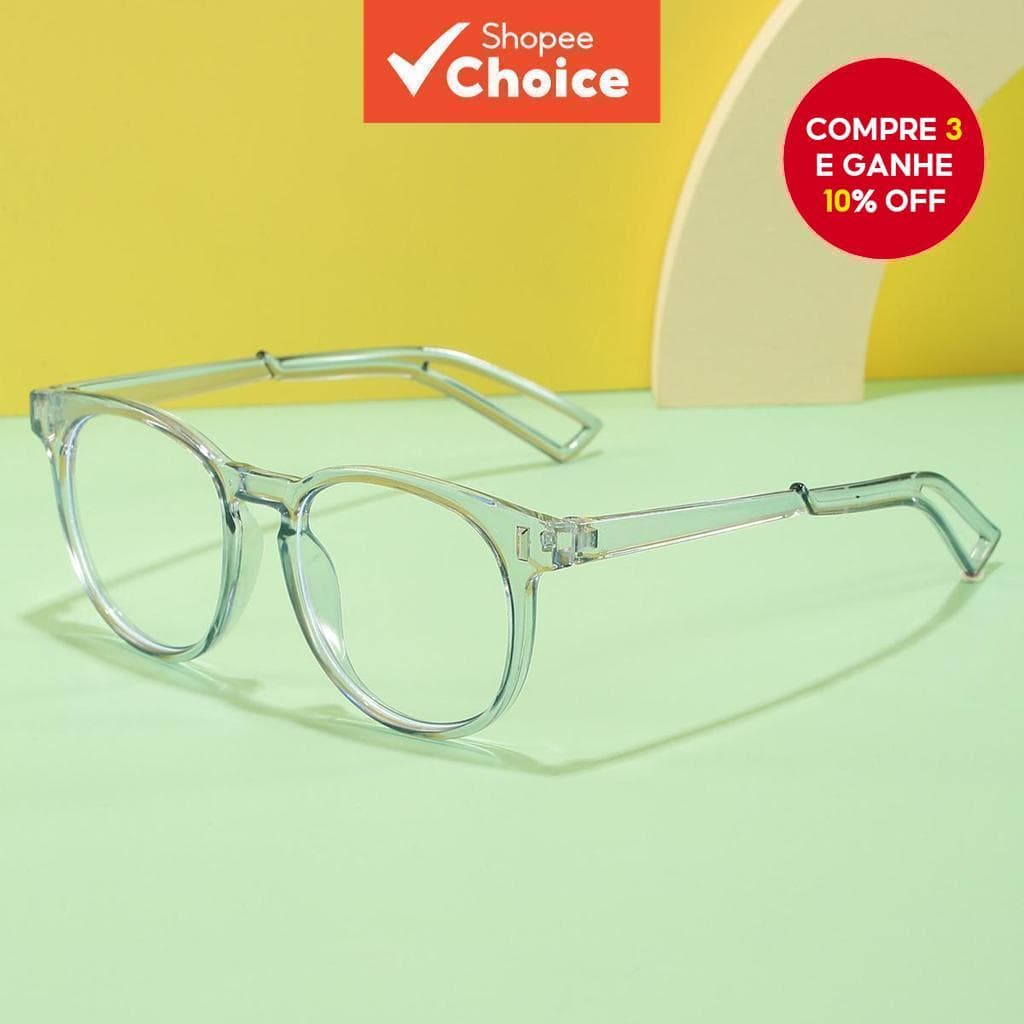  Novos Óculos de Prescrição com Bloqueio de Luz Azul em Armação Redonda para Crianças, Armação de Óculos de Proteção