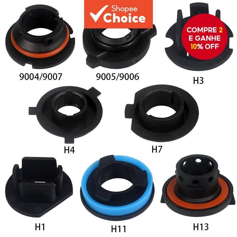 1 Pcs Suporte Do Adaptador Farol LED Para Soquete H4/H1/H11/H7/9005/9006/H3