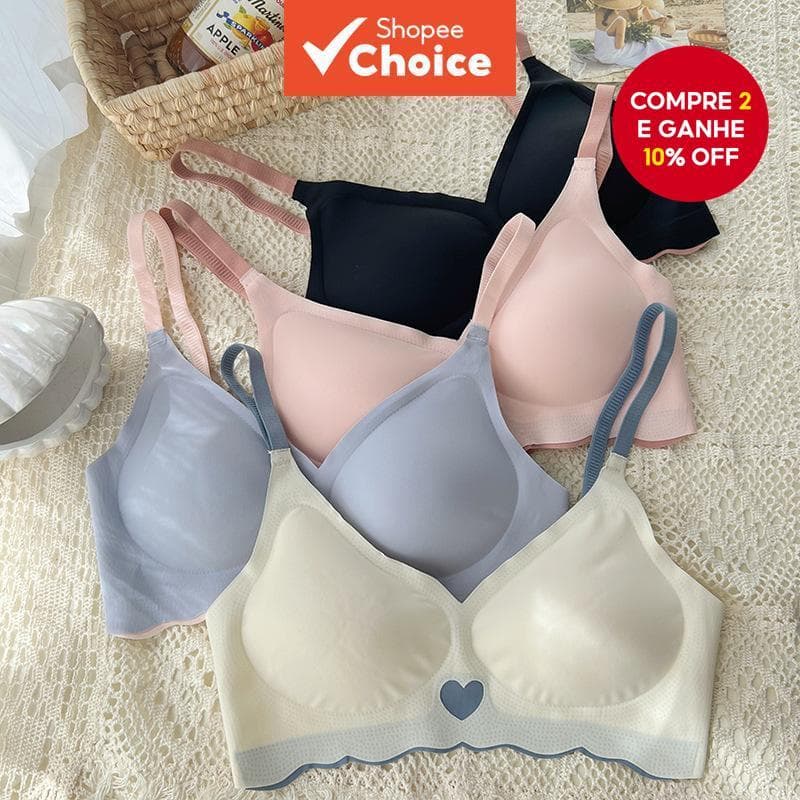 Sutiã De Verão Sem Costura-Fio E Respirável (Gancho De 4 Fileiras , S-XL , 4 Cores)