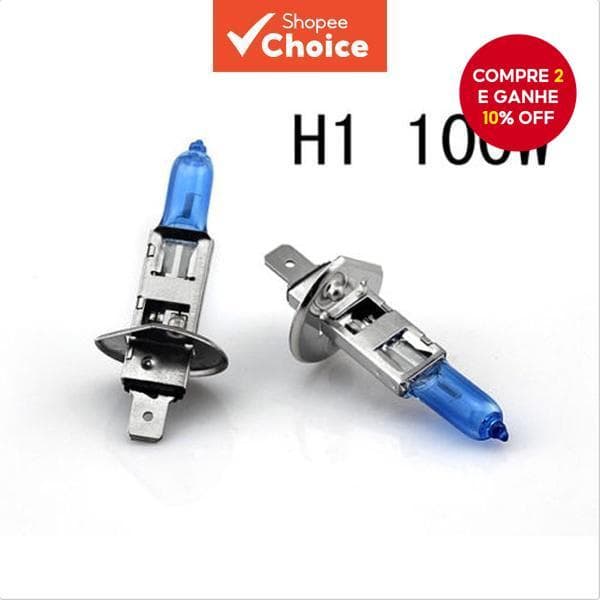 2PCS/Lot H1 Xenon Lâmpadas Halógenas A Gás Brancas 100W 12V Luz De Nevoeiro De Alta Potência