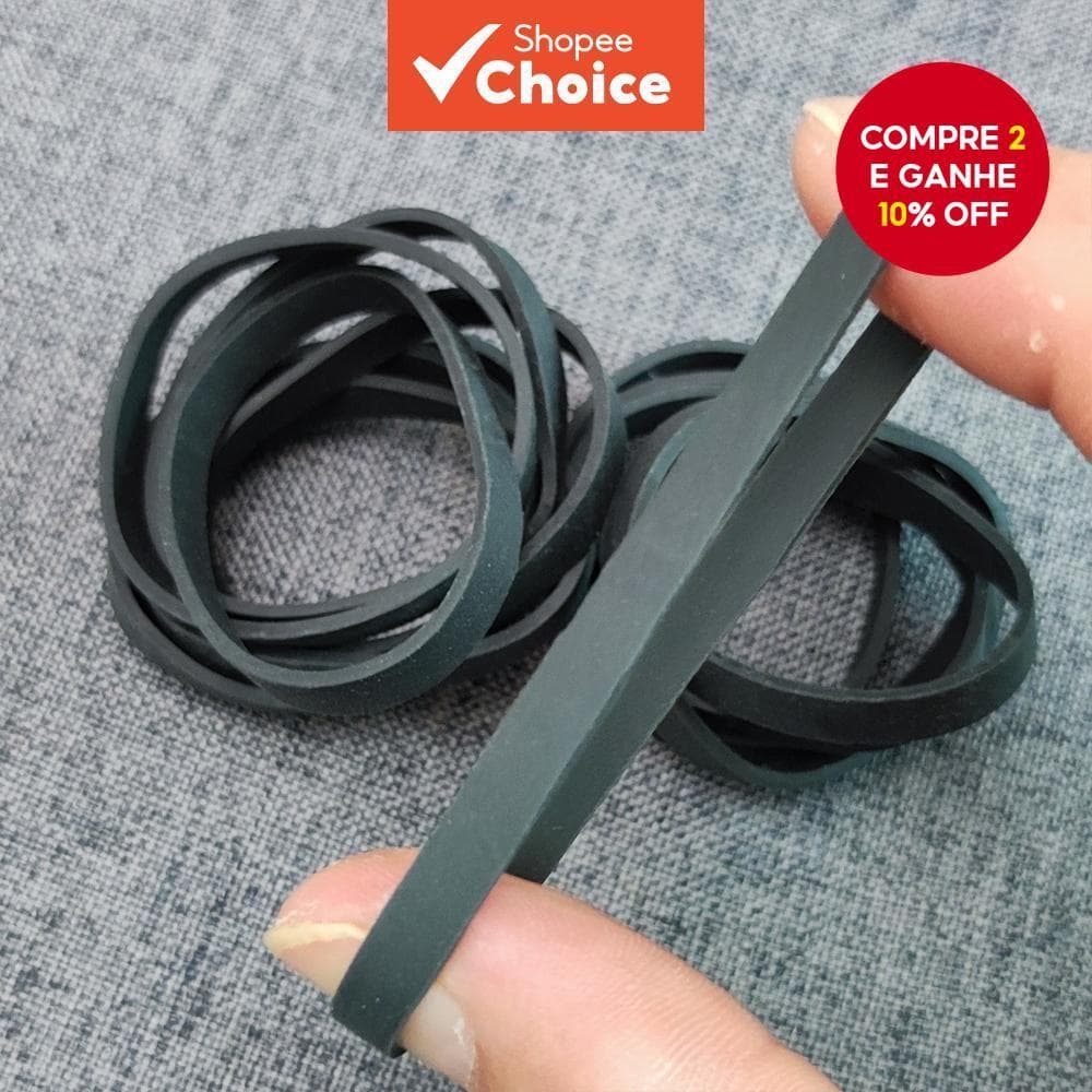 20 Pcs Grandes Bandas de Borracha Forte Anel Estirável para Papelaria e Escritório