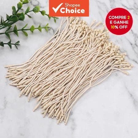 Algodão 100 Pcs Presente Roupas Etiqueta De Preço Corda Pendurar Tag Selo De Snap Lock Pin Loop Prendedor Gancho Laços R