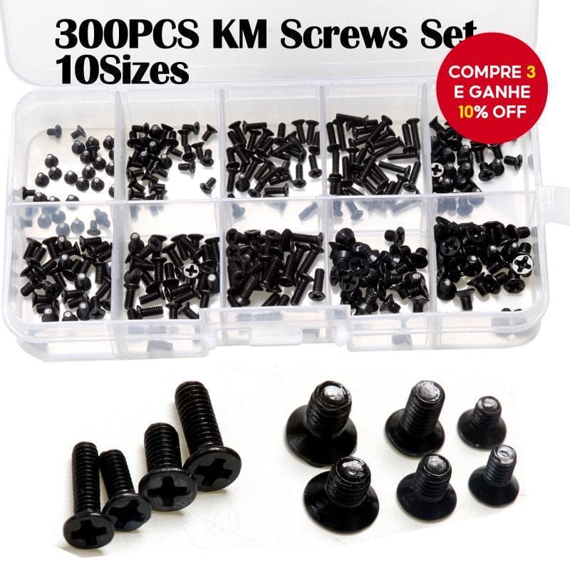 KM Kit De Parafusos Para Laptop , Montagem Variada , Reparo , Conjunto Preto , Ferramentas De Parafuso De Computador , P