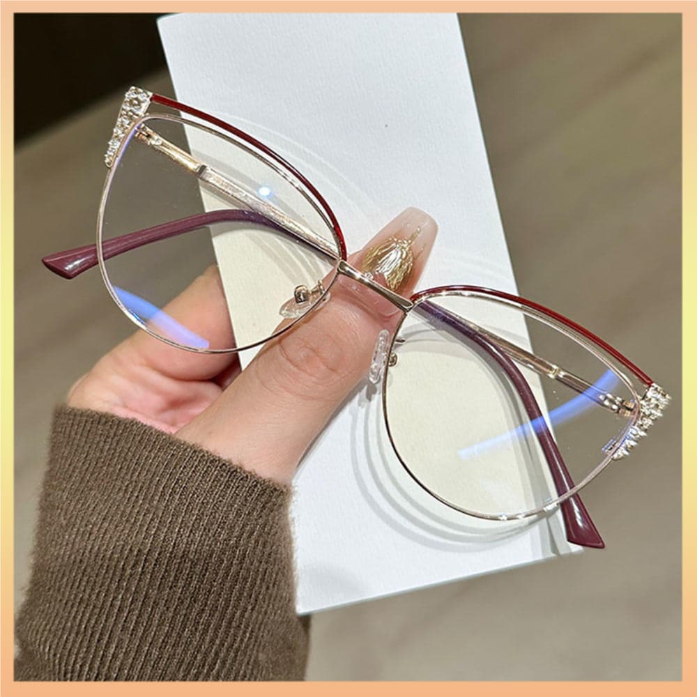 Óculos Ópticos Versáteis Para Computador , Armação Clássica De Metal , Confortável , Moderna , Anti-Luz Azul , Pesca , M