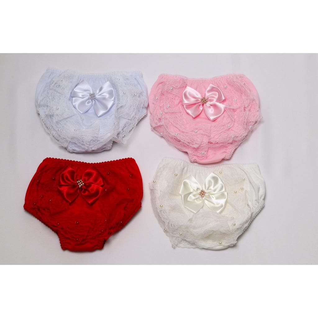 KIT C/4 CALCINHA BUNDA RICA TAPA FRALDA BEBE MENINA LUXO