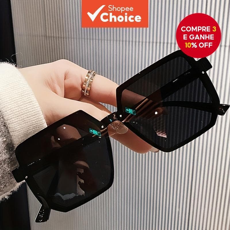 Óculos De Sol Geométricos Femininos – Armação Irregular Retrô Leve Anti-UV Para Rua E Direção