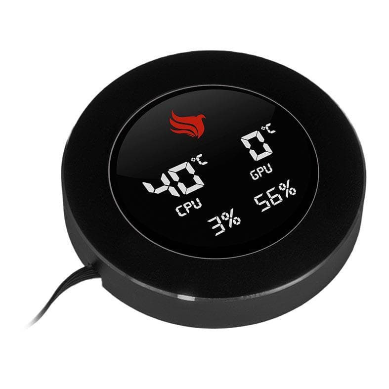 Tela Secundária Pichau Aqua Core, Display LCD p/ Water Cooler USB 9PIN Preto - PCH-TSAC-BK01