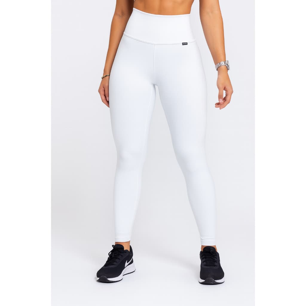 CALÇA LEGGING BRANCA EM SUPLEX – P AO GG