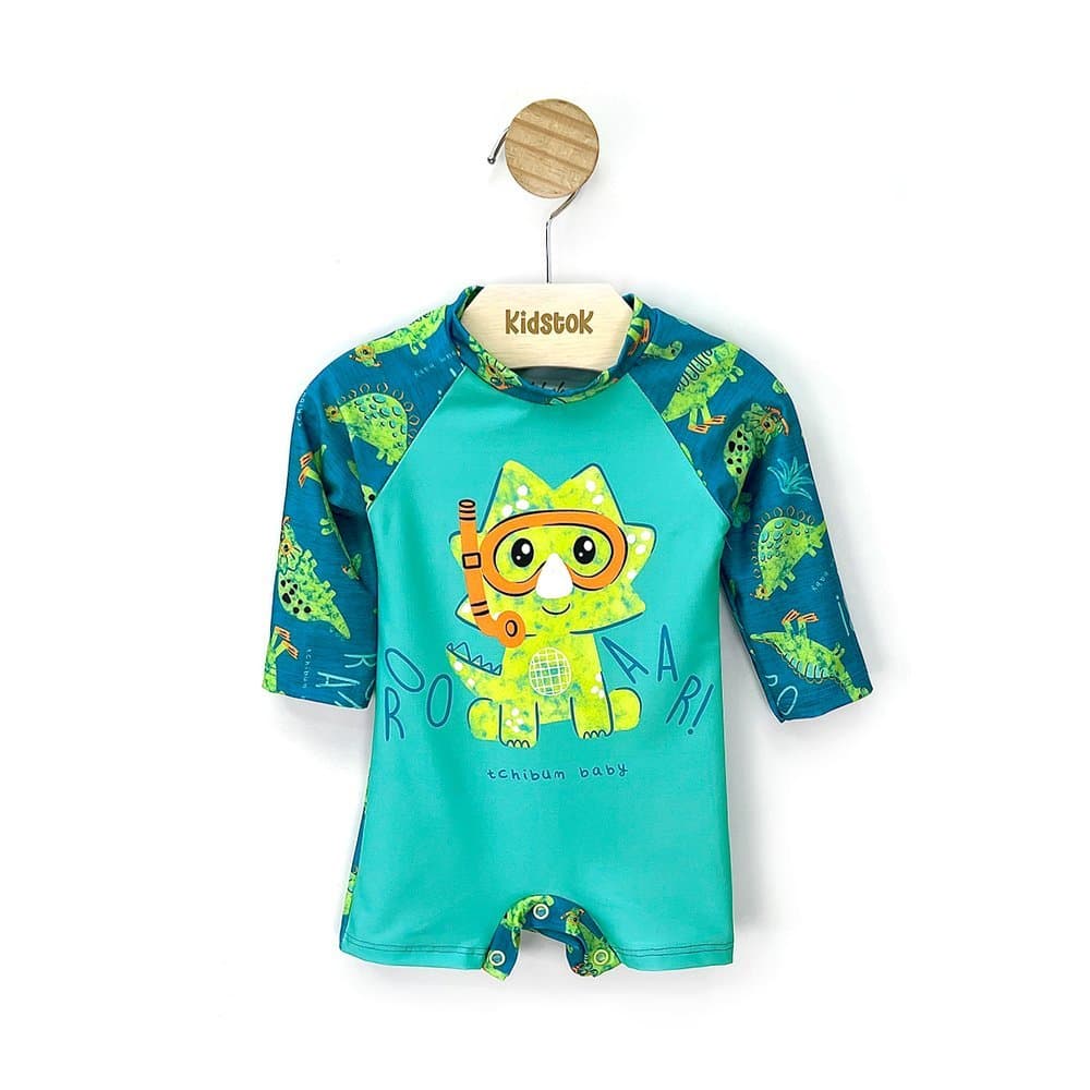 Macacão Menino Dino Roar Proteção UV - Kamylus