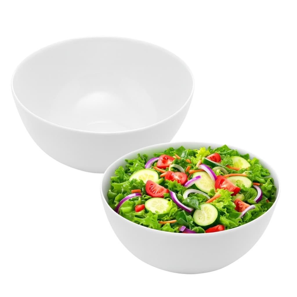 Tigela Bowl De Vidro Redonda Sobremesa Branco Opaline 1,3l