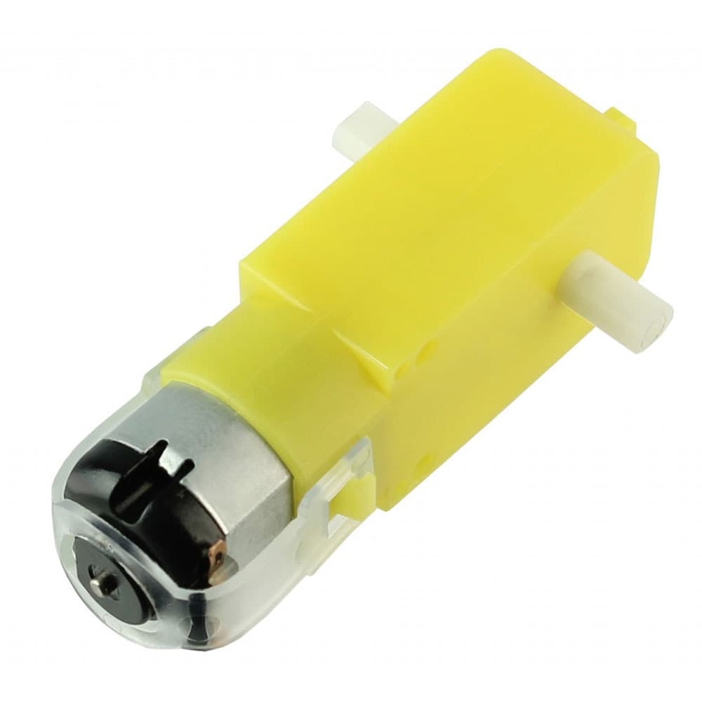 Motor Dc 3-6v Com Caixa De Redução E Eixo Duplo Robótica