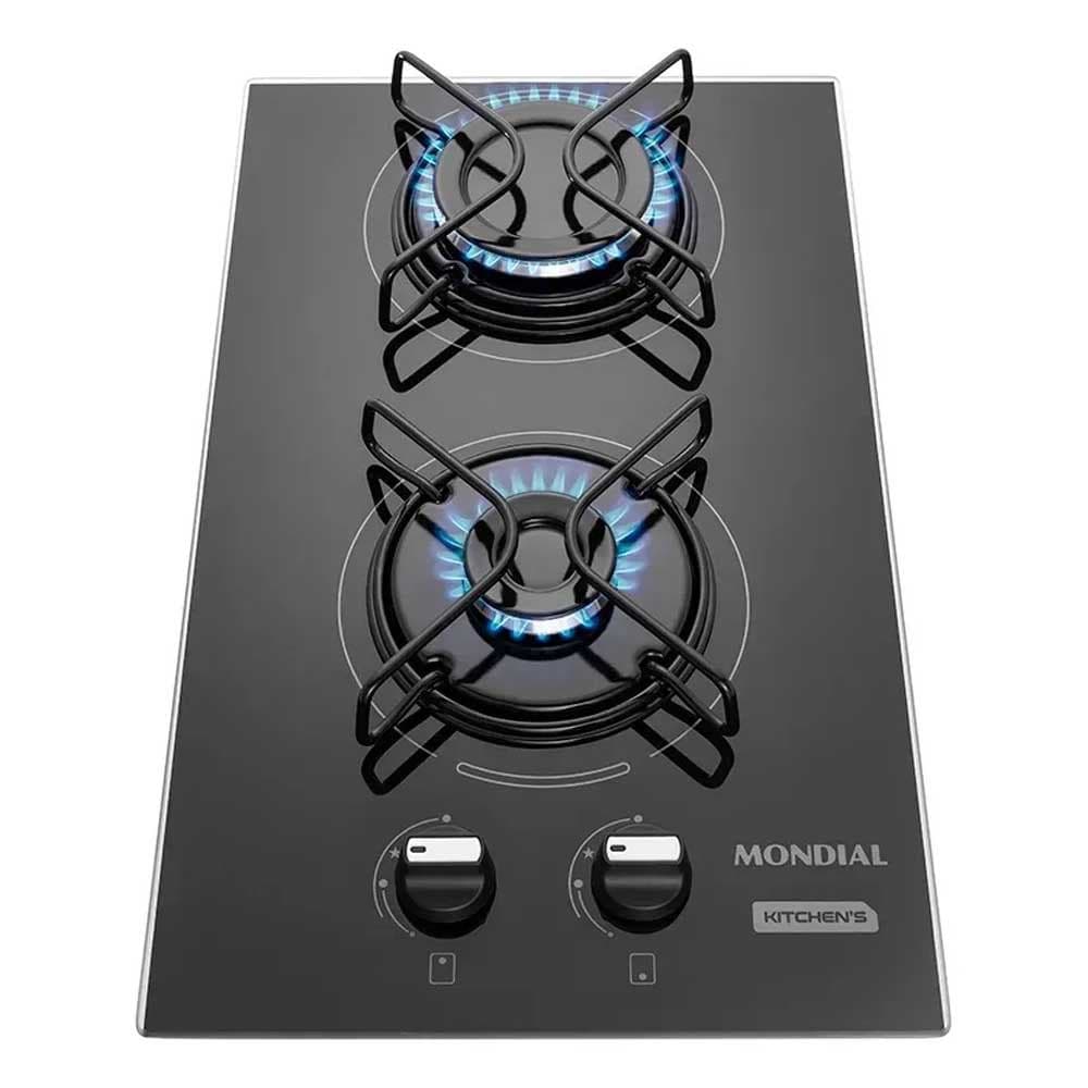 Cooktop A Gás 2 Bocas Mondial Bivolt Ctg-04 Preto