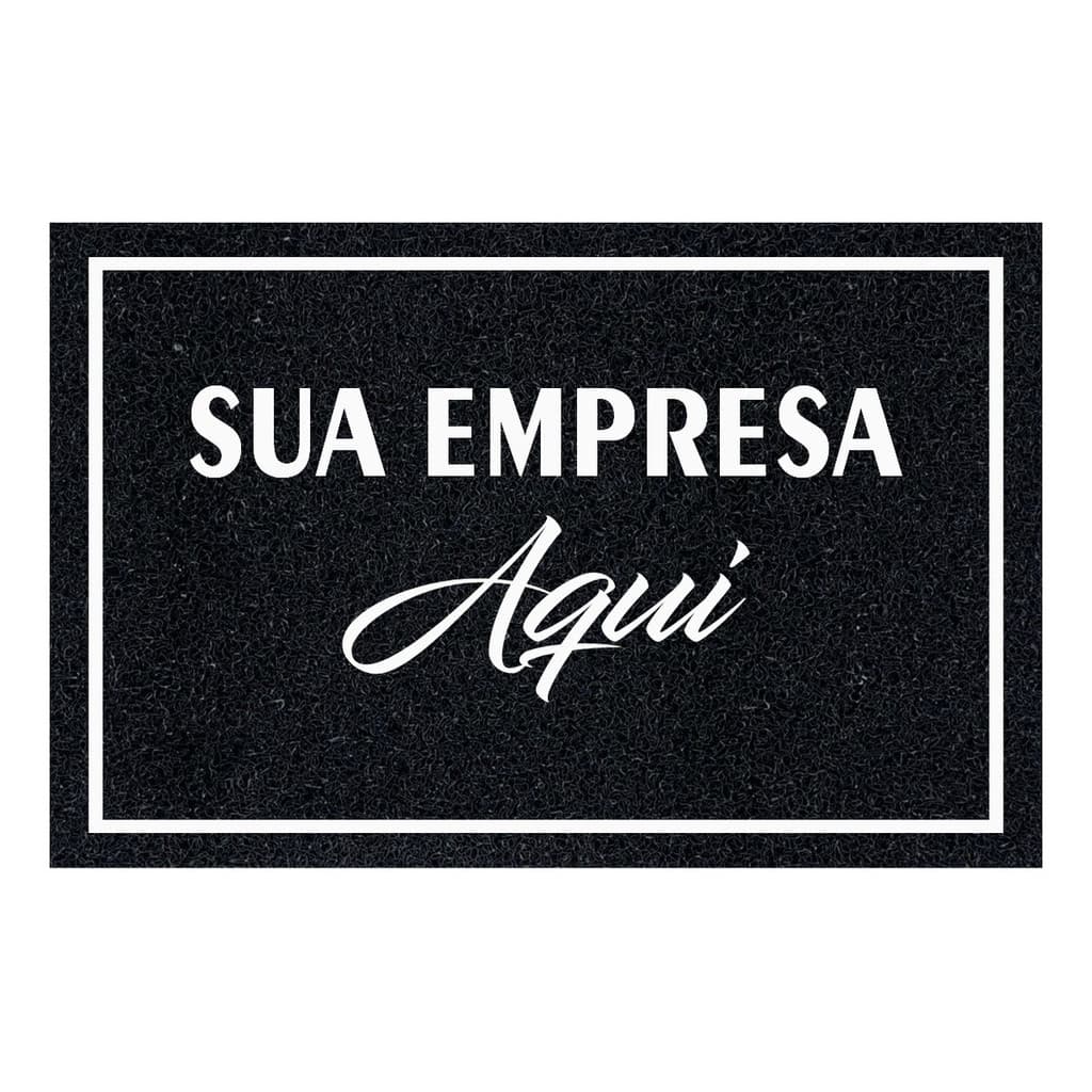 Tapete Capacho Personalizado 60x40 Com Sua Logo