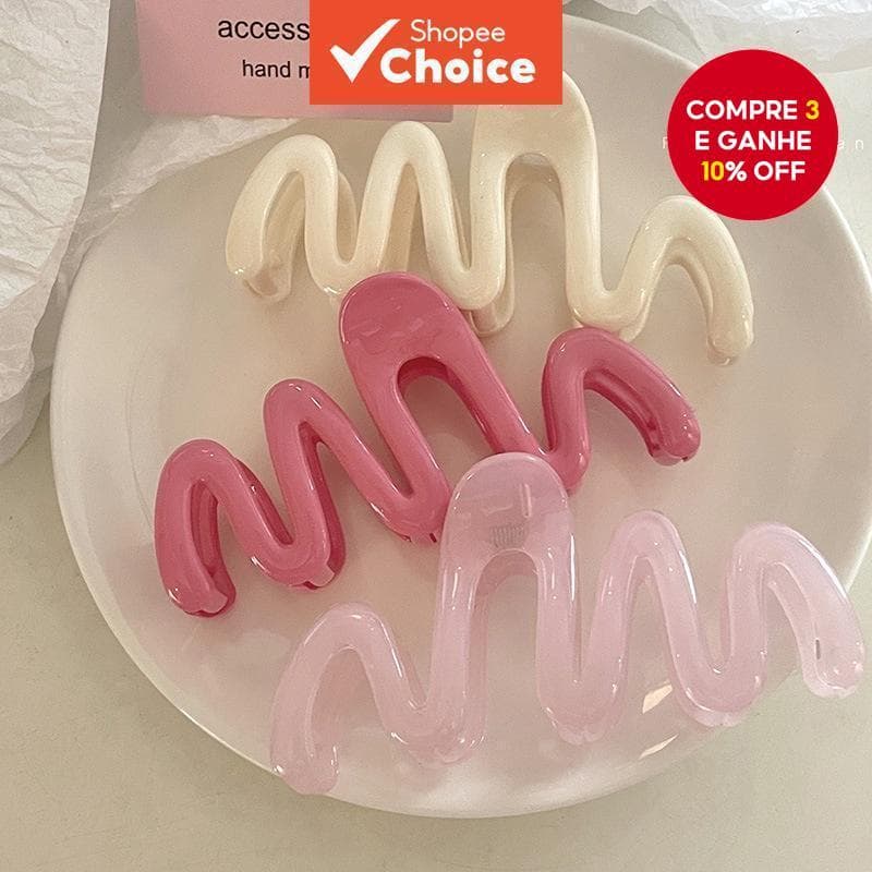 Garra De Cabelo De Gelatina Coreana : Antiderrapante E Forte Fixação Para Mulheres Meninas