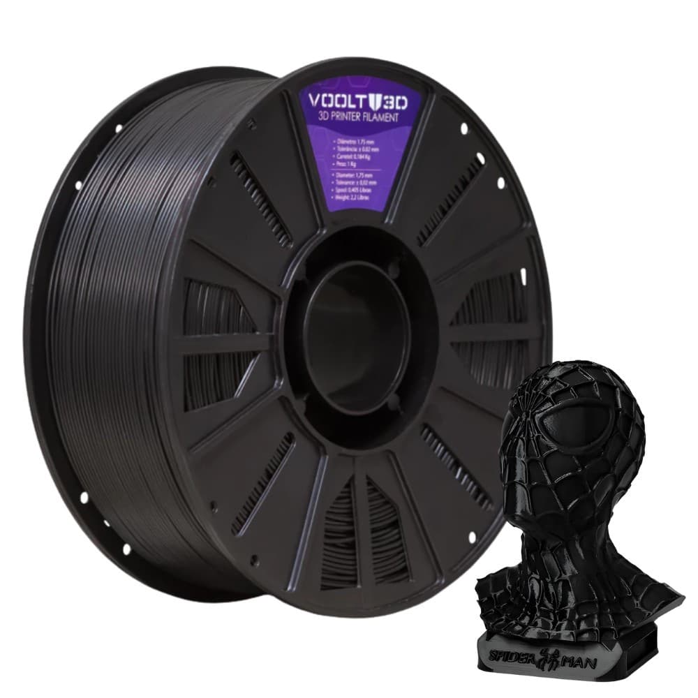 Filamento Impressão 3D Voolt Abs Preto 1Kg