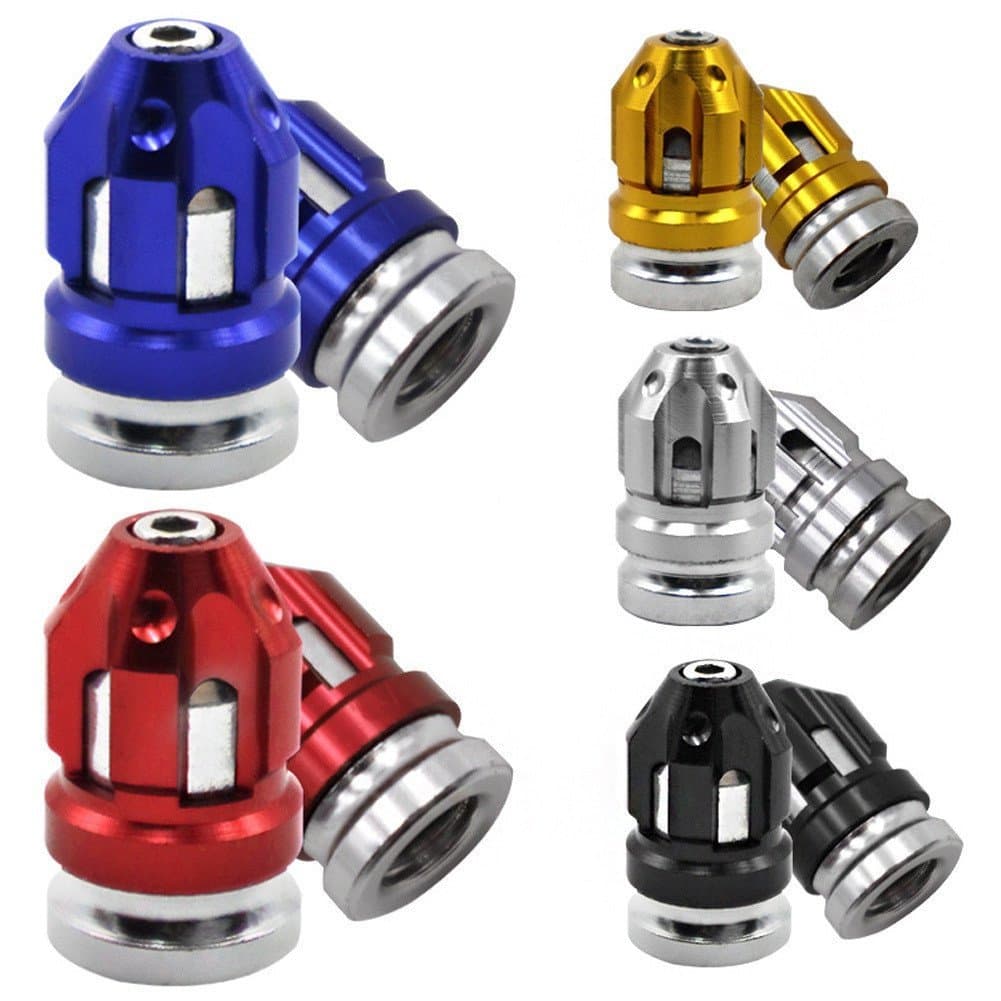 Par de tampas de pneu de motocicleta em liga de alumínio anti-vazamento para moto