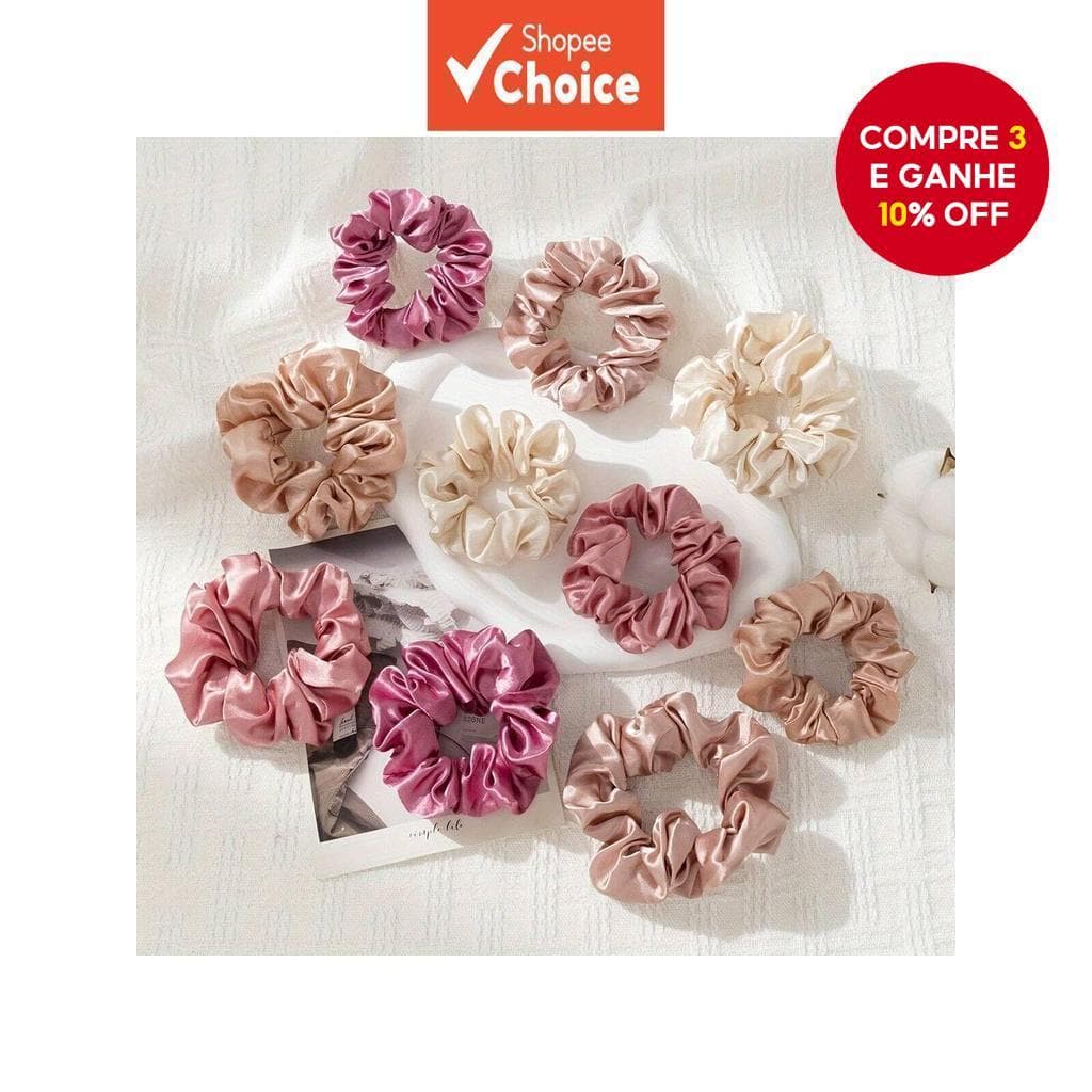 Conjunto De Laços De Cabelo De Cetim Rosa 5 Grandes 5 Pequenos Presente De Dia Dos Namorados Para Mulheres Acessórios Cr