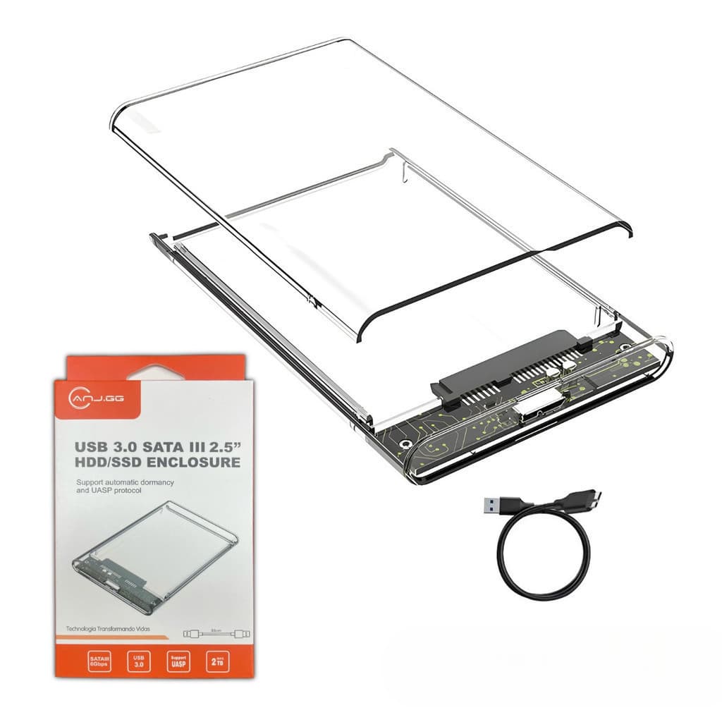 Case De Gaveta Usb 3.0 Hd 2.5 Sata Externo - Alta Qualidade