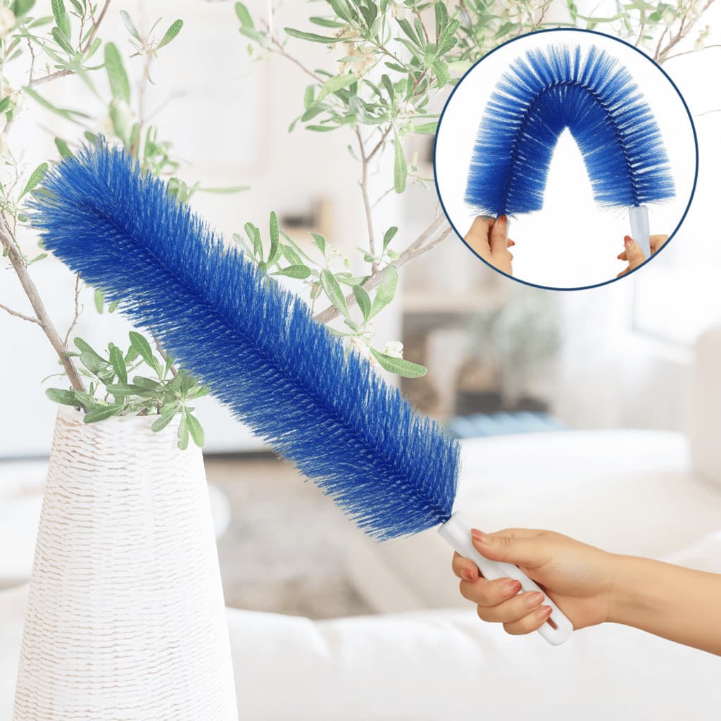 Vassourinha Escova Espanador de Poeira Cilíndrica Flexível Limpeza Doméstica Sofá Ventilador Tira Pó