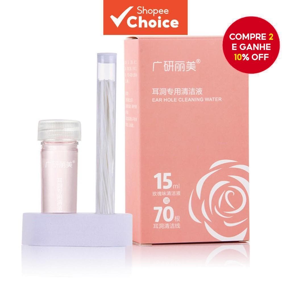 Kit De Limpeza De Furos Para Brincos : Linha De Orelha De 70 Peças Remoção De Odores E Soluções Eficazes Cuidados Com Os