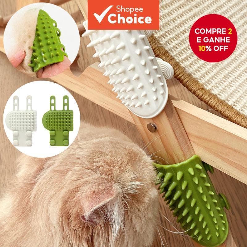 Gato Arranhando Brinquedo Silicone Mesa Perna Cinta Almofada De Alívio De Coceira