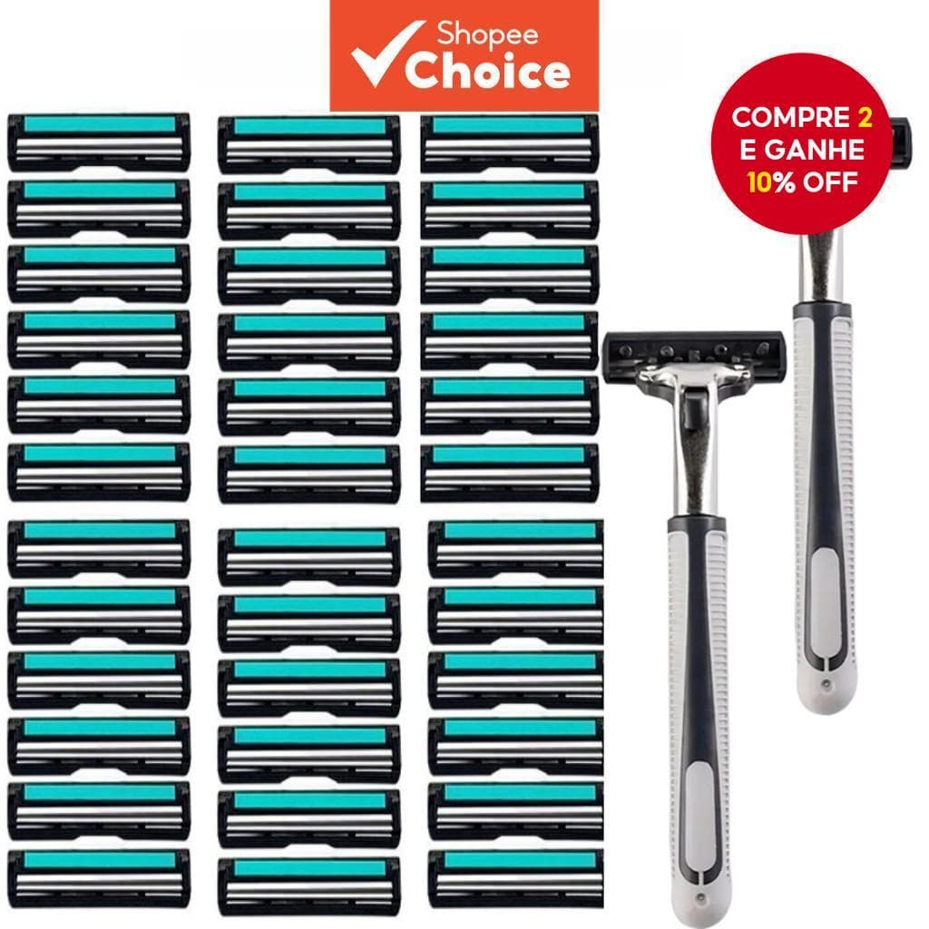 Navalha Manual Lâmina Original Velocidade Afiada Anti-arranhões 2 Camadas Barbear Fácil de Usar