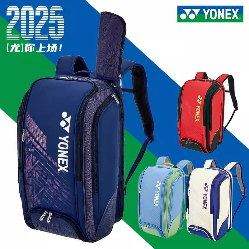 YONEX BA02512EX Saco De Badminton Grande Capacidade Alça De Transporte De Ombro Duplo Compartimento De Sapato Separado C