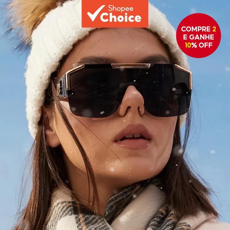 Novos Óculos De Sol Vazados Com Cabeça De Leão , Armação Leve Unissex , Design Futurista Para Esportes/Diário/Praia