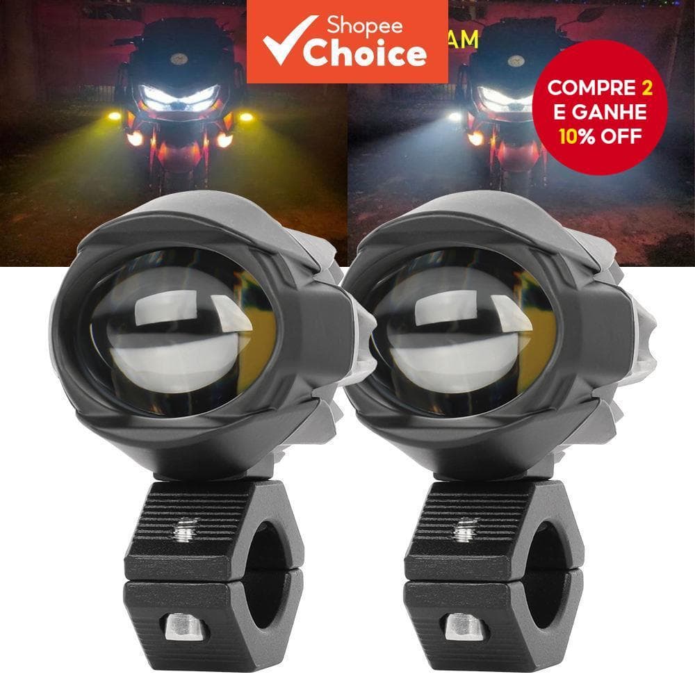 Farol De Neblina Para Motocicleta De 3 Polegadas-Lâmpada De Condução Off-Road Mais Brilhante BMW , ATV , UTV , Caminhão 