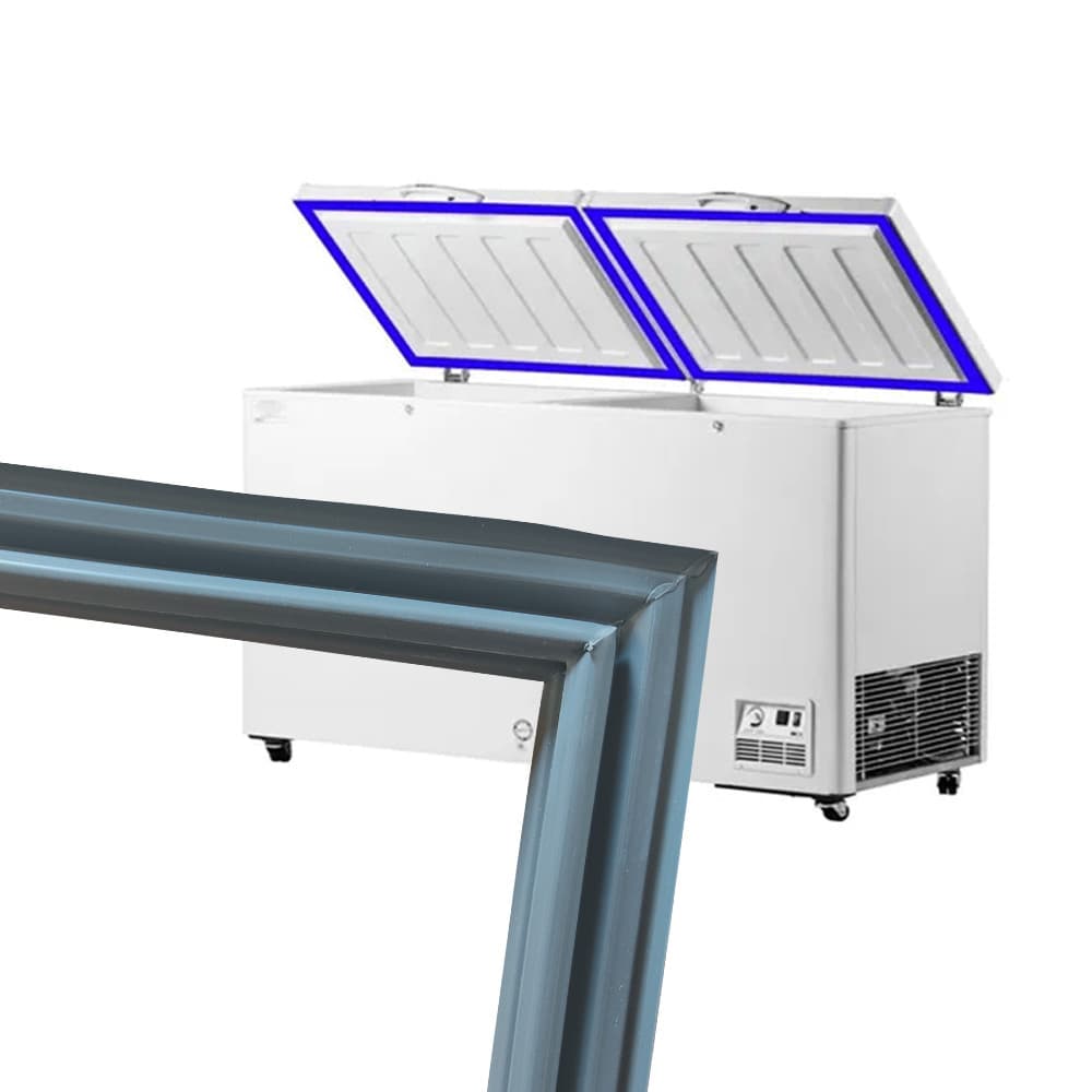 Kit 2 Gaxeta Borracha Freezer Para Metalfrio Da400 Da420