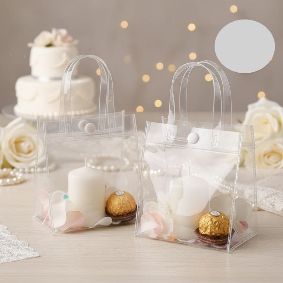 Sacola transparente 5, 10, 20 unidades lembrancinha festa infantil presentes