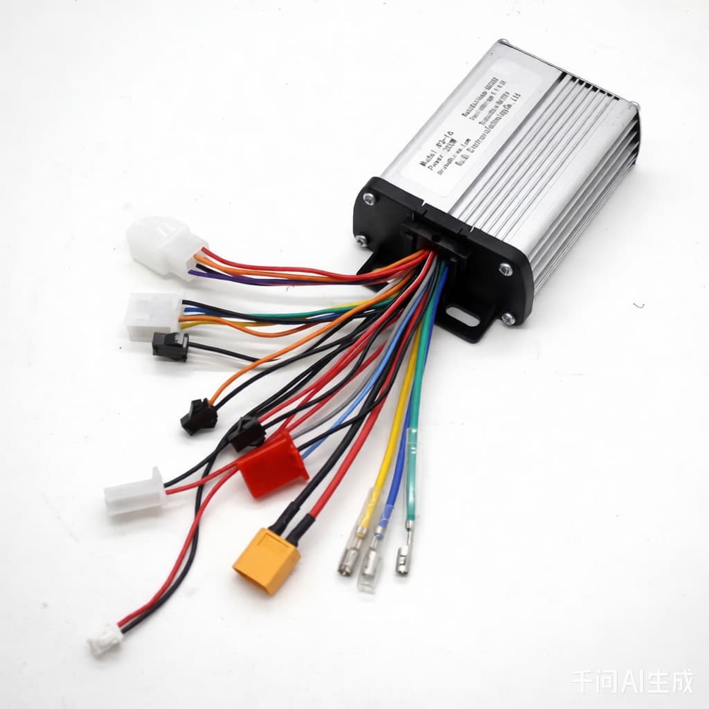 Controlador De Motor DC Sem Escova Para Bicicleta Elétrica 36V/48V 350W E-Bike Scooter Acessórios