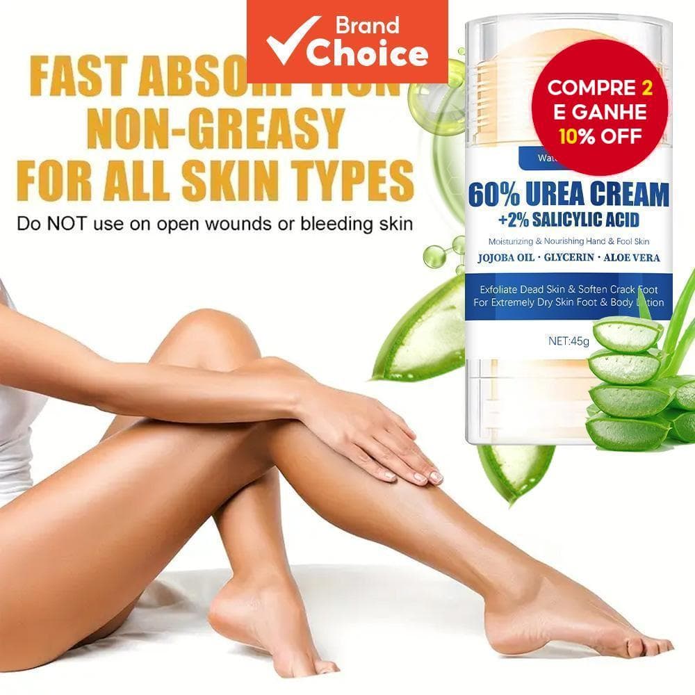 Bálsamo Para Pés Uréia 60 % Com Ácido Salicílico , Removedor De Calos Não Gorduroso Calcanhares Rachados E Mãos Secas