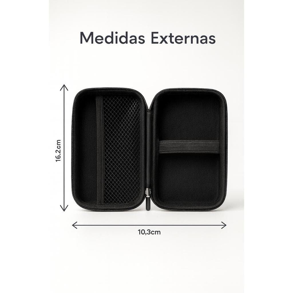 Case Estojo Porta cosméticos chaves HD externo pen drive cabos ,calculadora tesouras e cubas