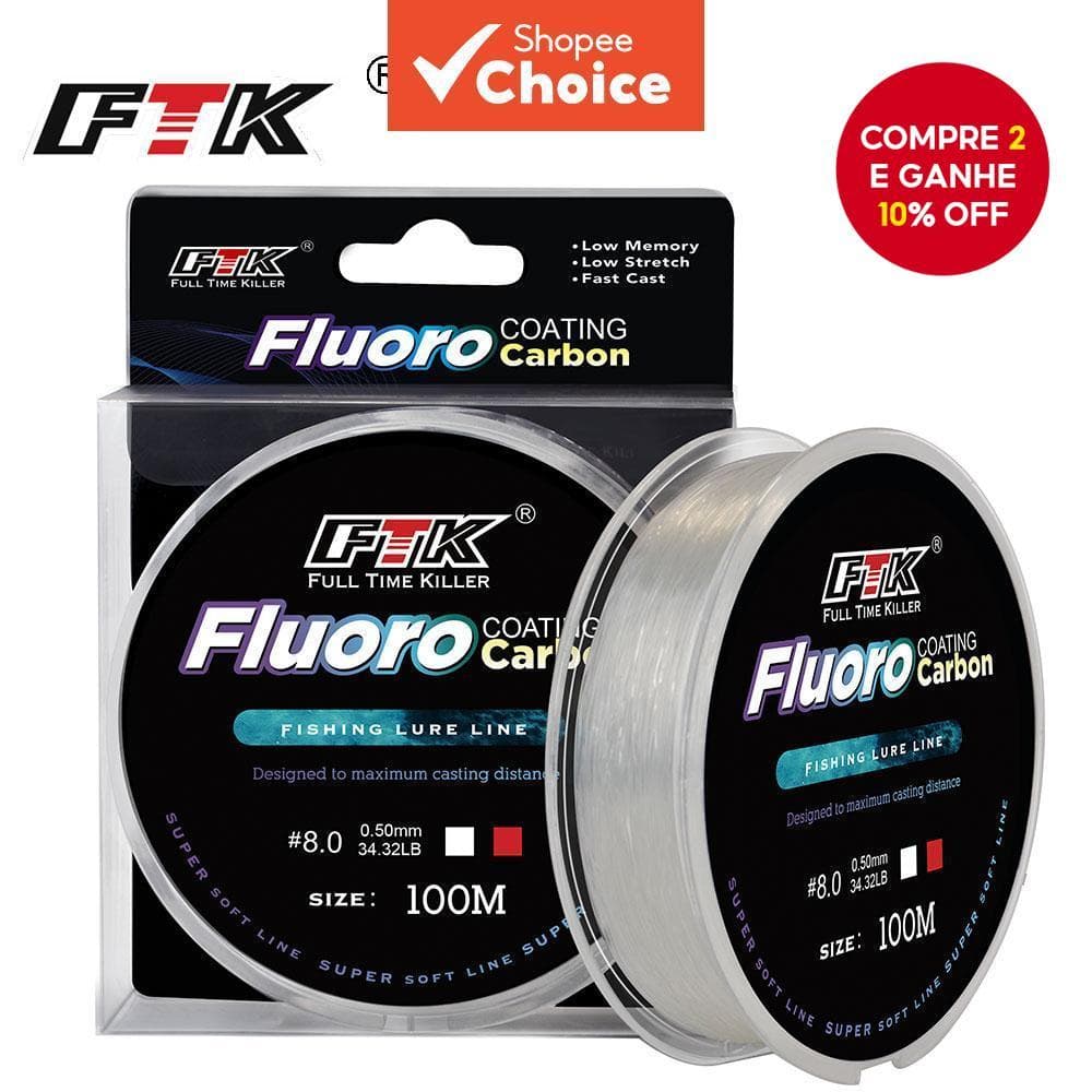 Revestimento De Fluorocarbono 100M 4.136LB-34.32LB Monofilamento De Fibra De Carbono Linha Líder Pesca De Carpa Afundand