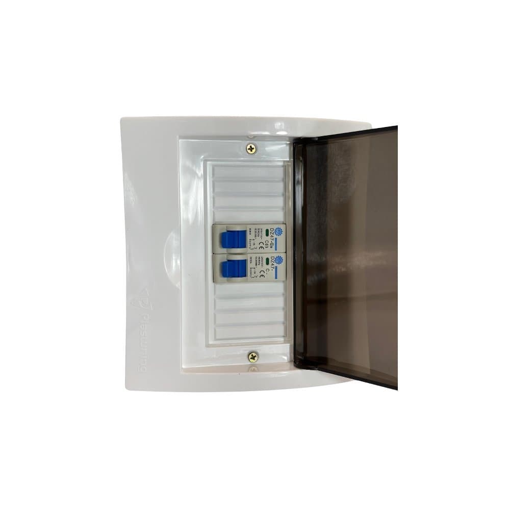 Quadro Caixa Distribuição 6 Disjuntores de Embutir C/ Suporte Para Disjuntor DIN