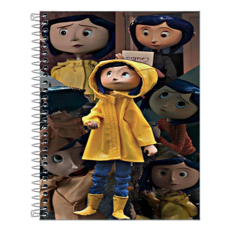 Caderno   Coraline 10 Matérias 160 Folhas