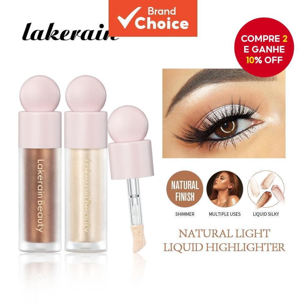 Luminizador Lakerain Silky Glow Contorno Shimmer Iluminador Liquido Para Face e Corpo