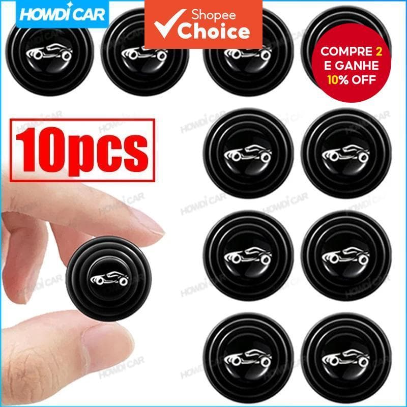  10pcs Almofadas Amortecedoras de Choque para Porta de Carro Universal Adesivo à Prova de Choque para Chevrolet