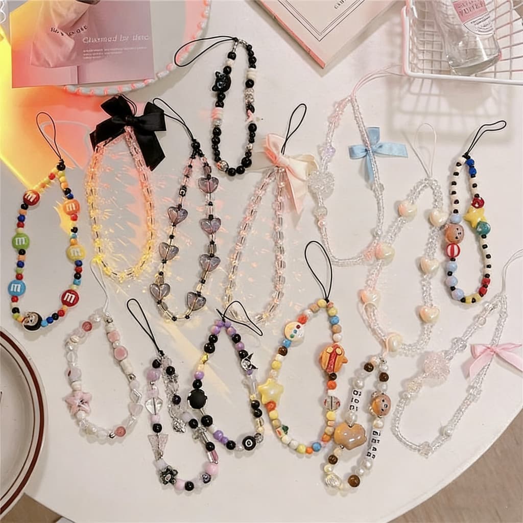 Cordão De Capa De Telefone De Luxo Anti-Perda Pingente Corrente Vários Estilos Feycapa