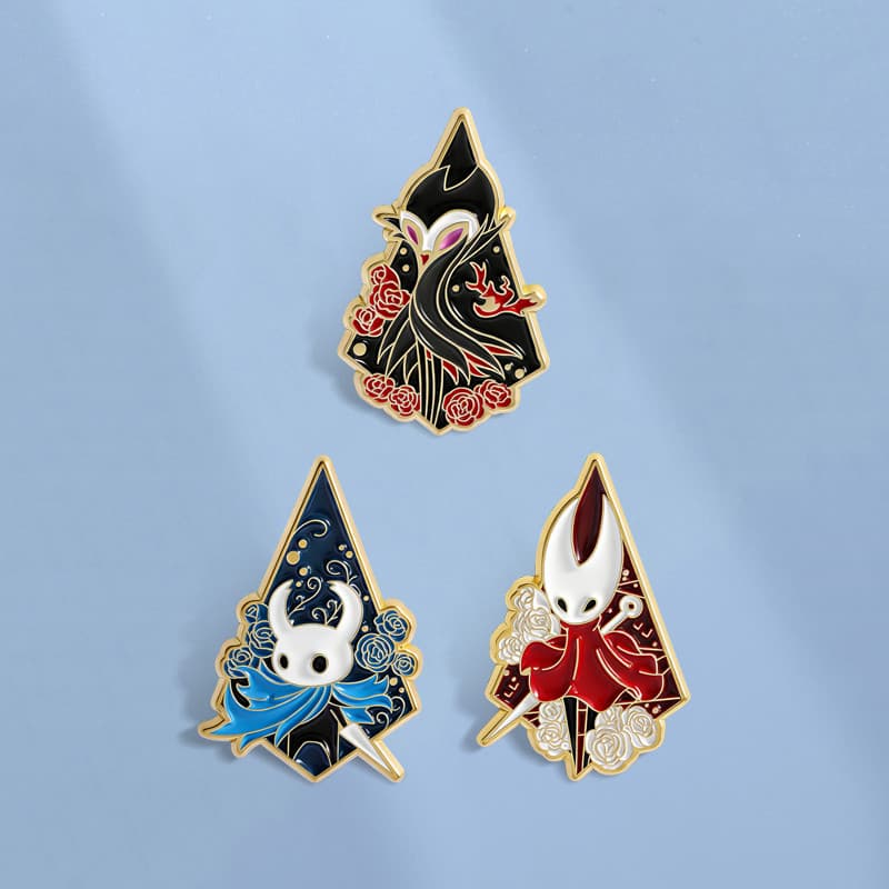 Anime Oco Cavaleiro Esmalte Pino Herrah A Besta O Grimm Broche Emblemas Mochila Acessórios Presentes Para Amigos