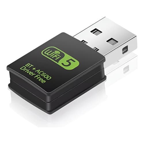 Adaptador Para Pc Usb 2x1 Receptor 600mb 5g Wifi E Bluetooth