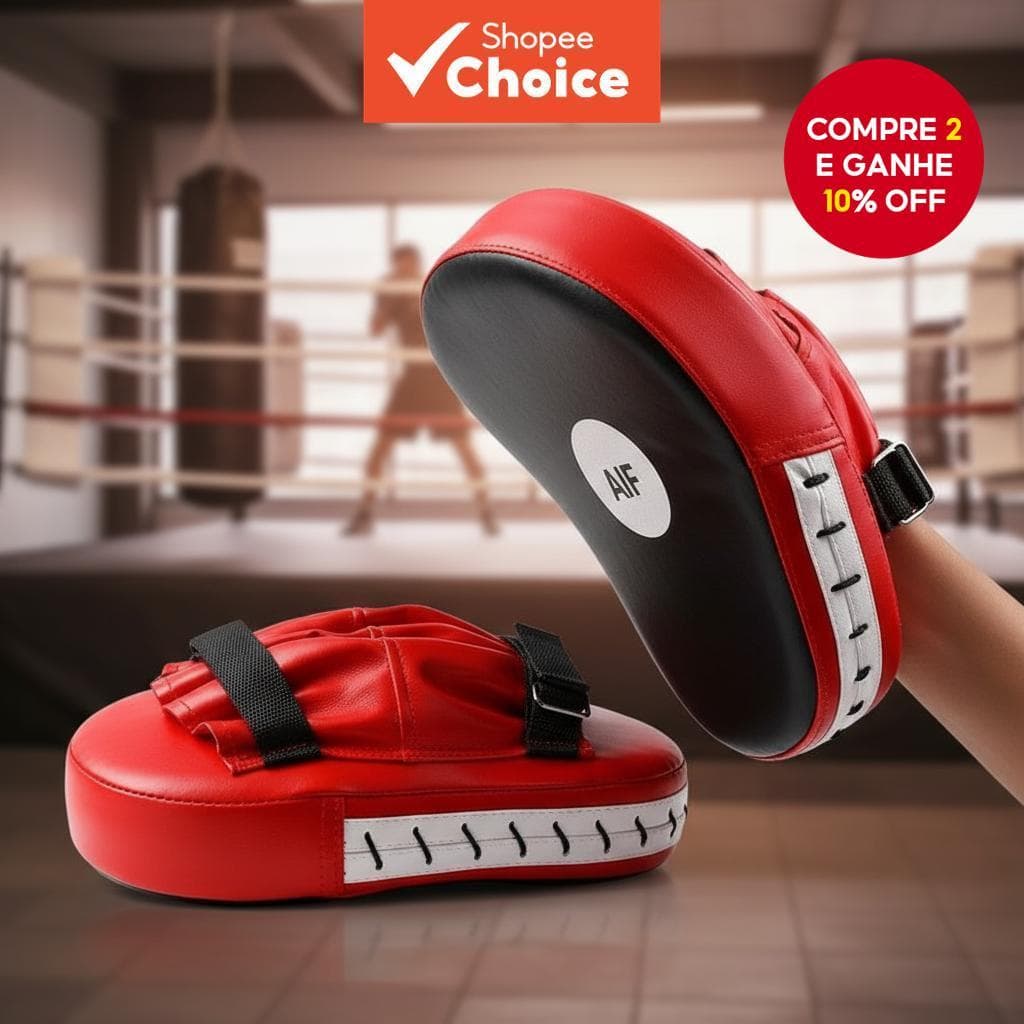  Almofada alvo de mão curva para boxe, prática de golpes de reação em Sanda/Taekwondo, material PU.